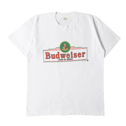 90s Budweiser アンハイザー・ブッシュ ラベルロゴ Tシャツ / USA製 バドワイザー