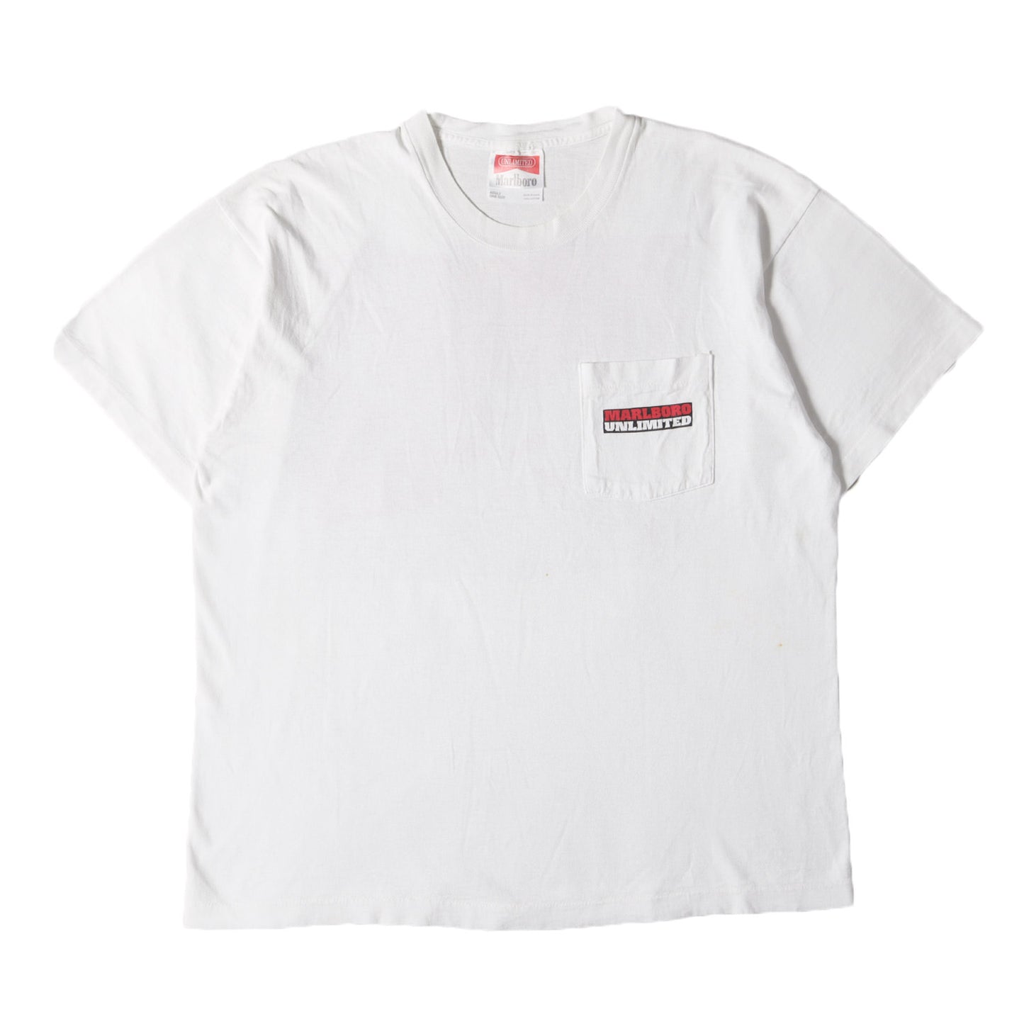 90s Marlboro マップグラフィック 両面プリント ポケット付き Tシャツ / USA製 マルボロ