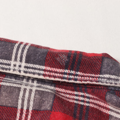 [好配色] 60s プリントチェック フランネルシャツ