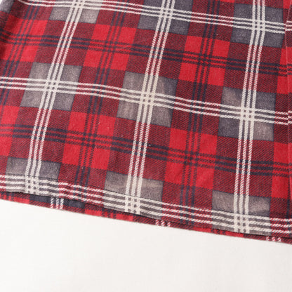 [好配色] 60s プリントチェック フランネルシャツ