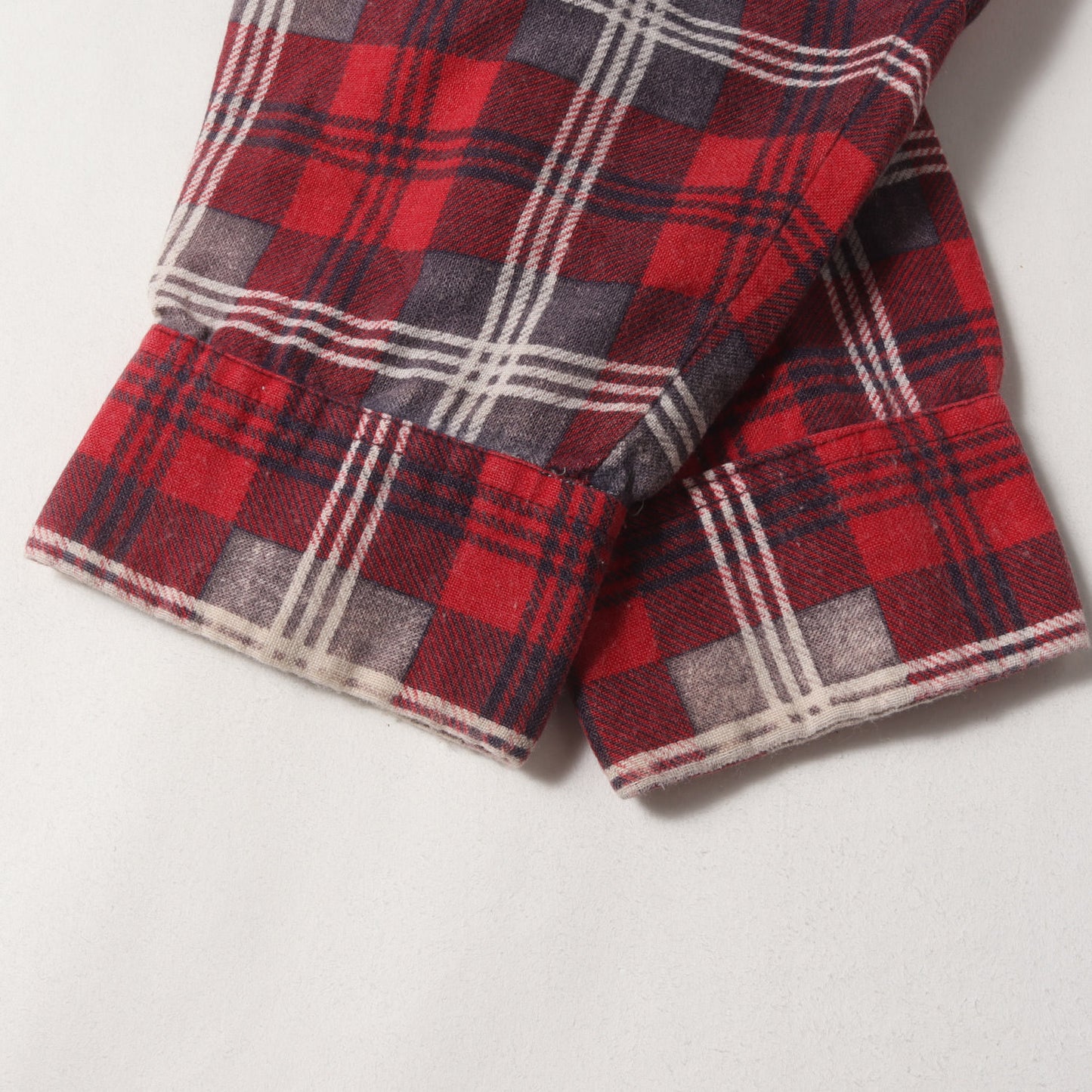 [好配色] 60s プリントチェック フランネルシャツ