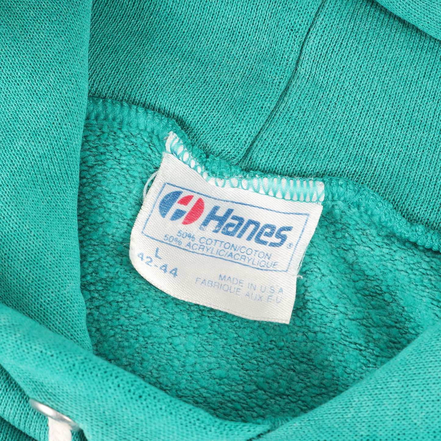 [希少 OLDスラッシャー] 80s ブランドロゴ スウェットパーカー/ USA製 Hanes