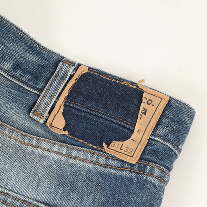 1969年復刻 Big E 606 クラッシュ加工 スリム デニムパンツ(30605-0061)