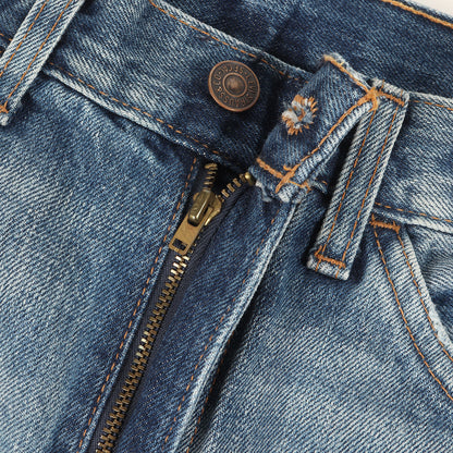 1969年復刻 Big E 606 クラッシュ加工 スリム デニムパンツ(30605-0061)