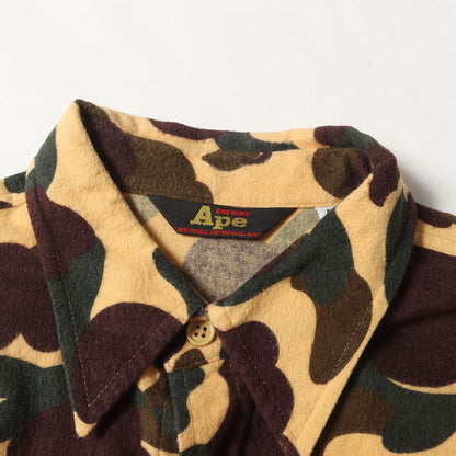 00s 1stカモ 猿迷彩 フランネルシャツ