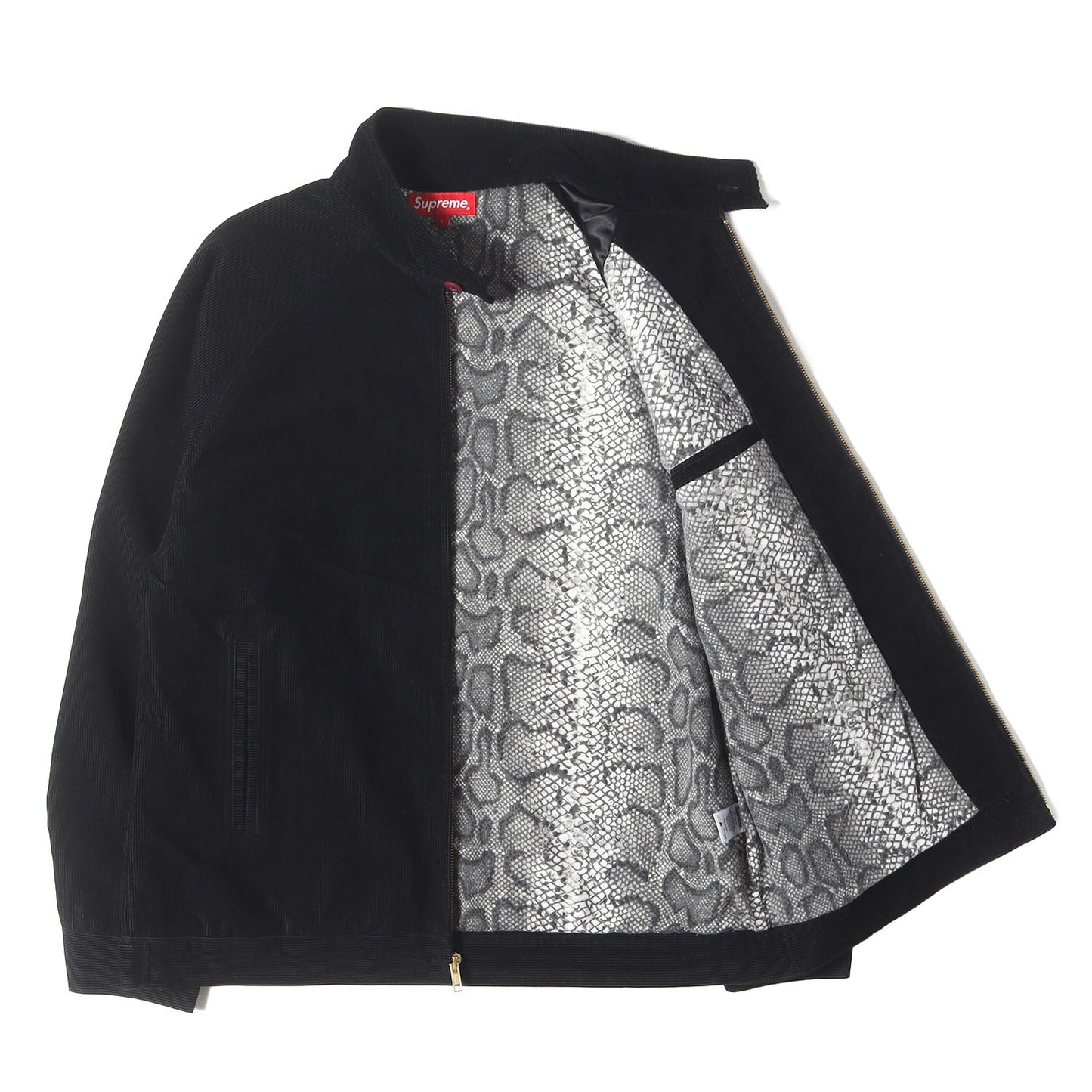 裏地スネーク柄 コーデュロイ ハリントンジャケット(Corduroy Harrington)