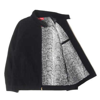 裏地スネーク柄 コーデュロイ ハリントンジャケット(Corduroy Harrington)