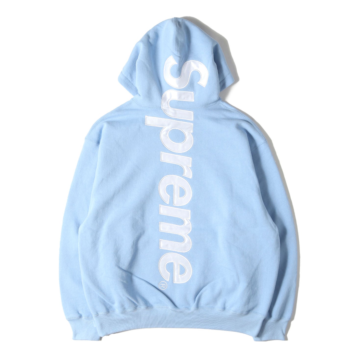 24AW ビッグサテンアップリケ スウェットパーカー(Satin Applique Hooded Sweatshirt)