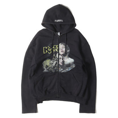 タイタニック&キッス 再構築 オーバーサイズ ヘビー ジップ スウェットパーカー