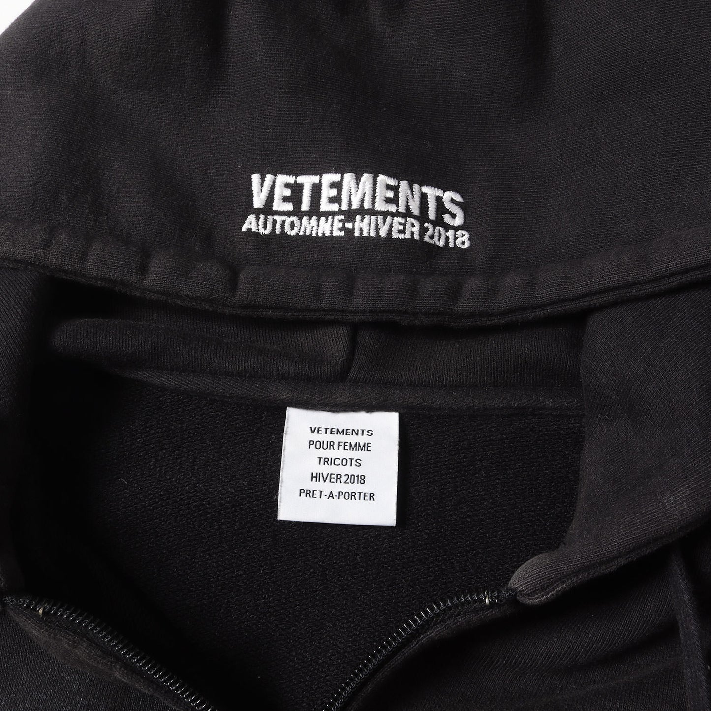 タイタニック&キッス 再構築 オーバーサイズ ヘビー ジップ スウェットパーカー