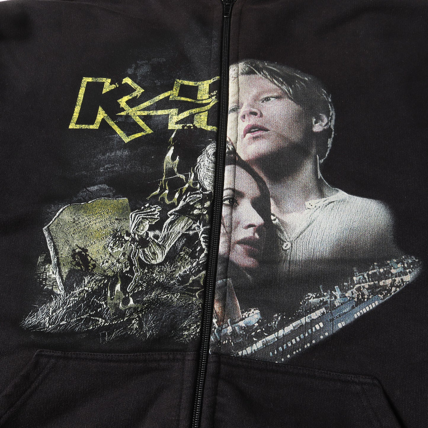 タイタニック&キッス 再構築 オーバーサイズ ヘビー ジップ スウェットパーカー