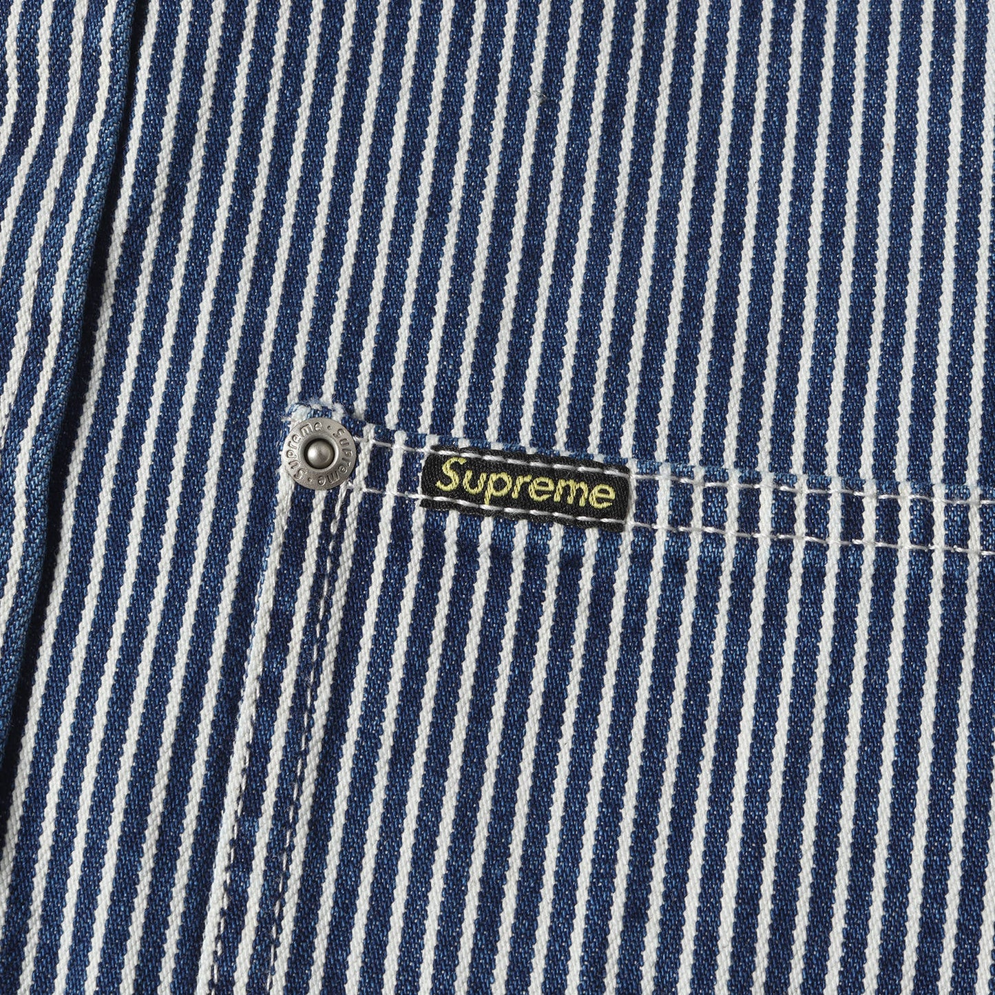 25SS ヒッコリー ルーズフィット ペインター デニム 半袖シャツ(Loose Fit S/S Denim Painter Shirt)