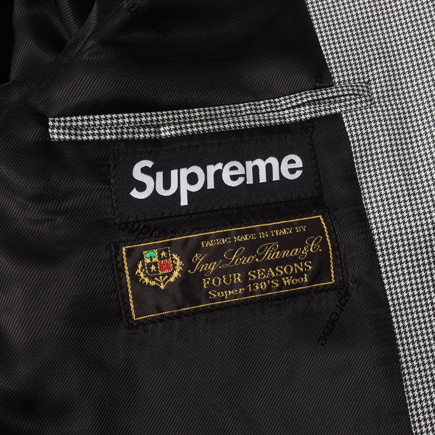 21SS ×Loro Piana 千鳥格子 SUPER130’Sウール テーラードジャケット & スラックスパンツ / スーツ(Wool Suit)