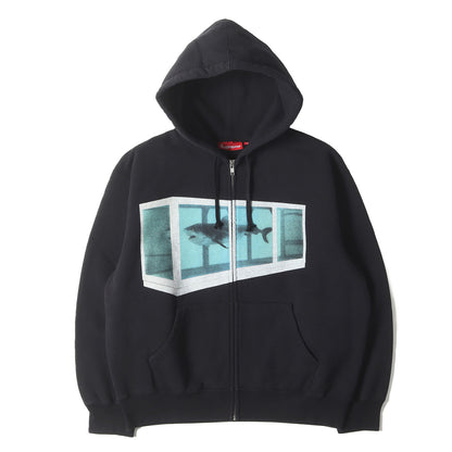 25SS ×Damien Hirst シャーク ジップ スウェットパーカー(Zip Up Hooded Sweatshirt)