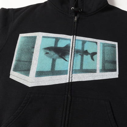 25SS ×Damien Hirst シャーク ジップ スウェットパーカー(Zip Up Hooded Sweatshirt)