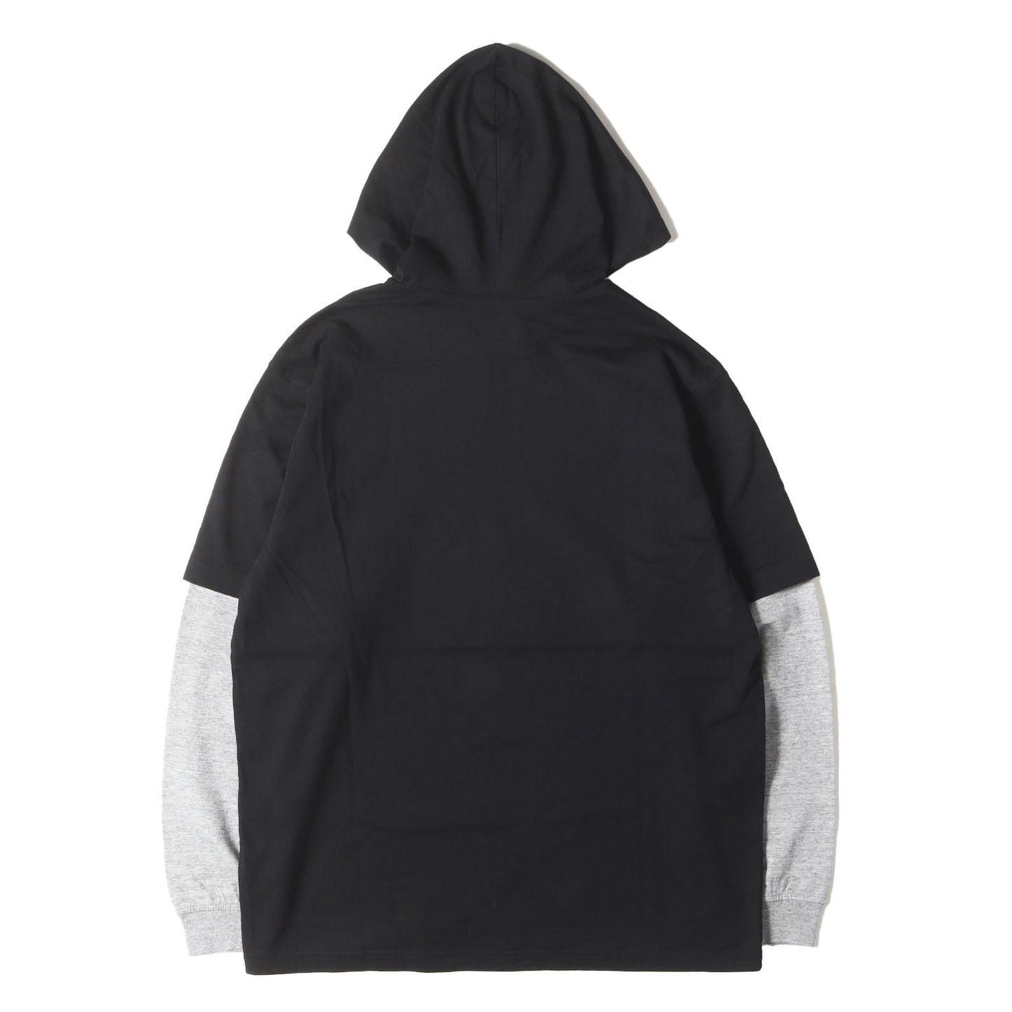 22AW 袖レイヤード フード付き ロングスリーブ Tシャツ(Layered Hooded L/S Top)