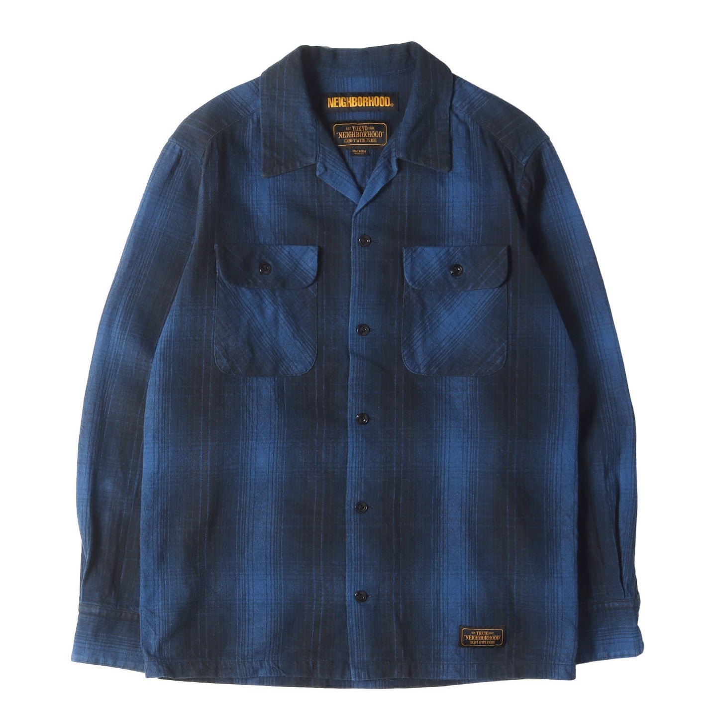 オンブレチェック フランネルシャツ(B&C / C-SHIRT . LS)