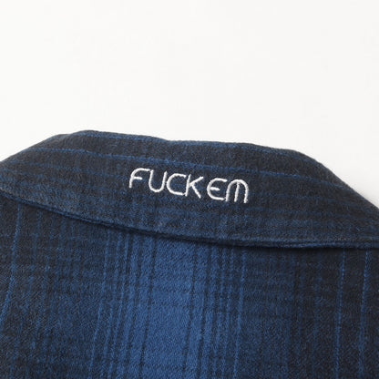 オンブレチェック フランネルシャツ(B&C / C-SHIRT . LS)