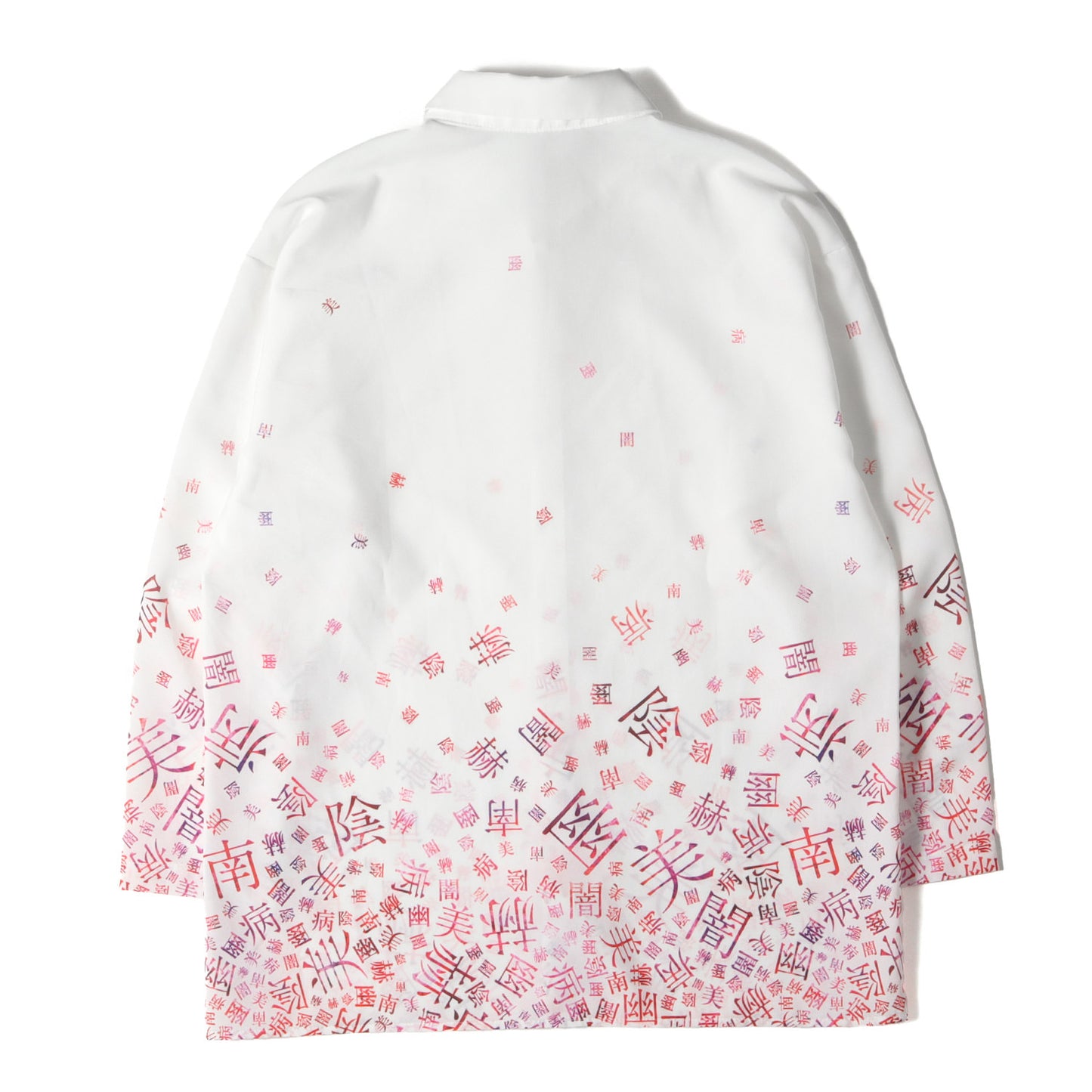 漢字グラフィック オーバーサイズ 9分袖 シャツ