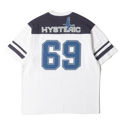 24AW ×HYSTERIC GLAMOUR フットボール ヘビー Tシャツ(69 Football Top)