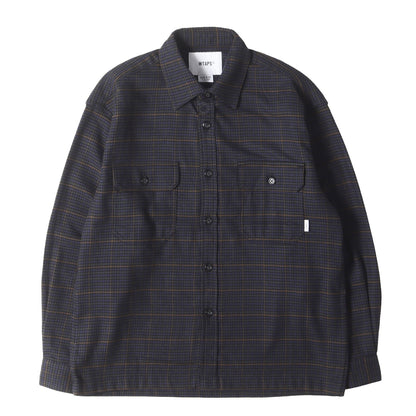 24AW グレンチェック フランネルシャツ(DECK / LS / COTTON. TWILL. TEXTILE)