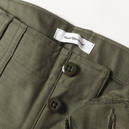 バックサテン ミリタリー ベイカーパンツ(WMILL-TROUSER 02)