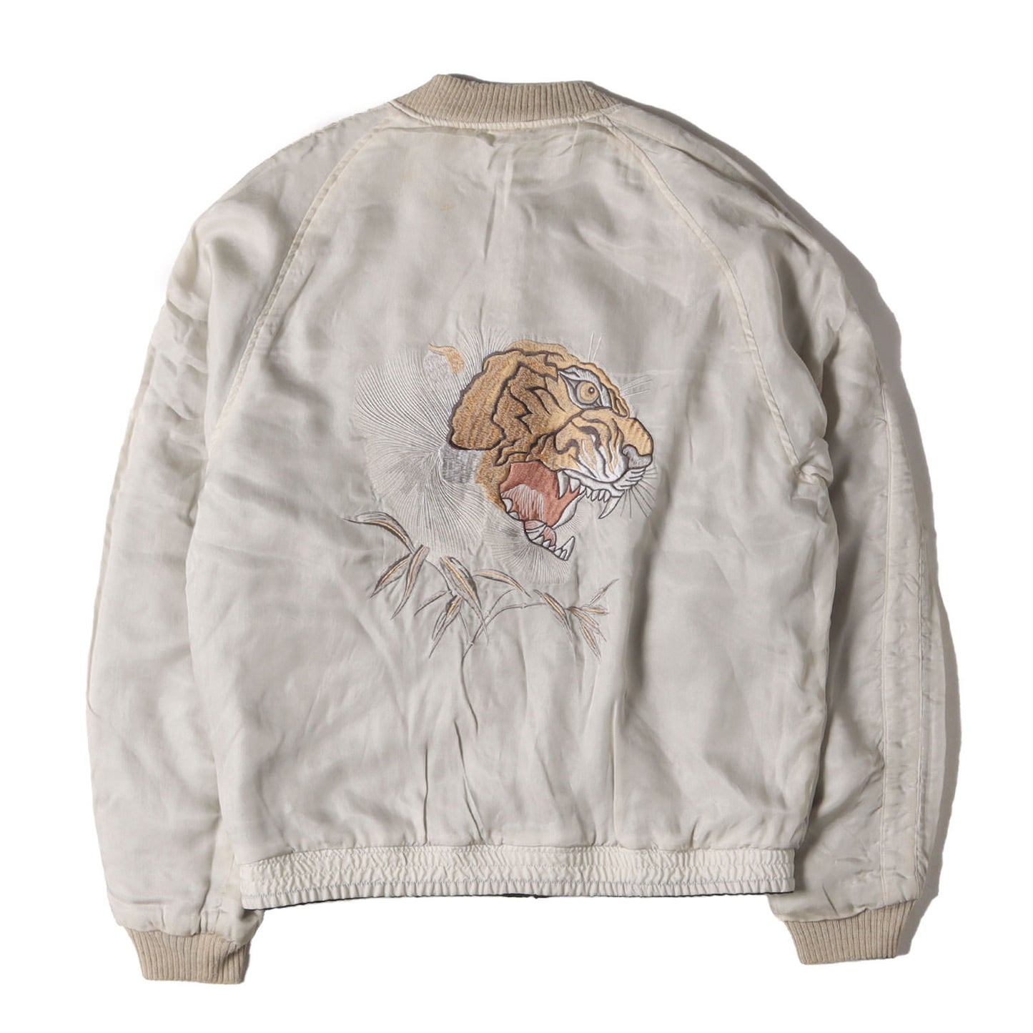 ヴィンテージ加工 虎刺繍 リバーシブル 別珍 スカジャン(FADED VELVETEEN SOUVENIR JACKET)