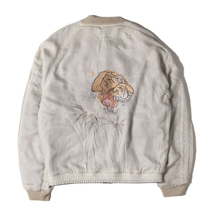 ヴィンテージ加工 虎刺繍 リバーシブル 別珍 スカジャン(FADED VELVETEEN SOUVENIR JACKET)