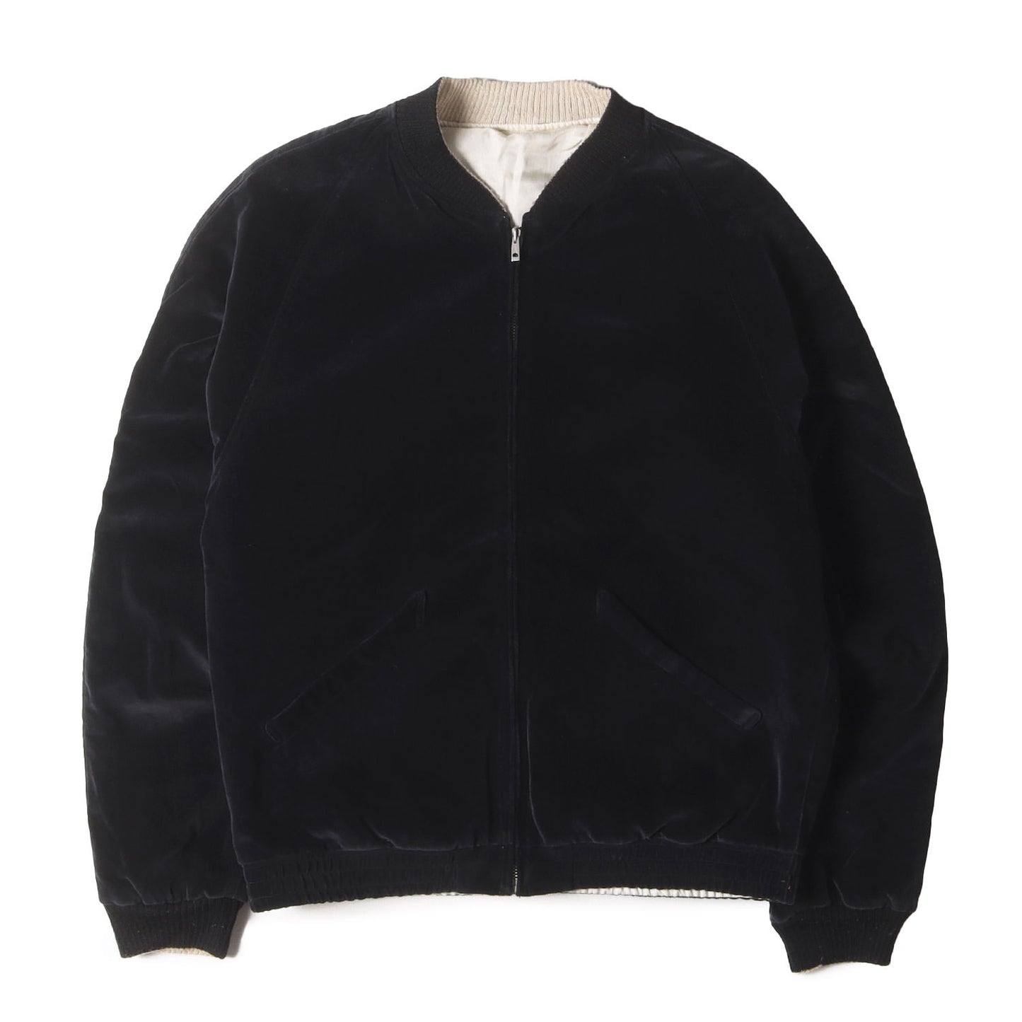 ヴィンテージ加工 虎刺繍 リバーシブル 別珍 スカジャン(FADED VELVETEEN SOUVENIR JACKET)