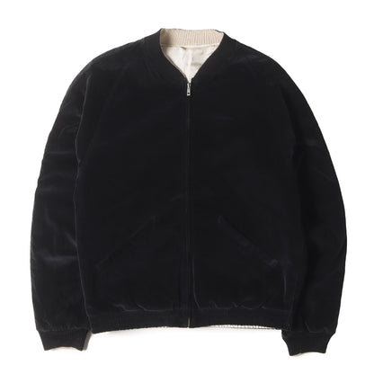 ヴィンテージ加工 虎刺繍 リバーシブル 別珍 スカジャン(FADED VELVETEEN SOUVENIR JACKET)