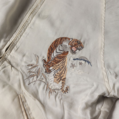 ヴィンテージ加工 虎刺繍 リバーシブル 別珍 スカジャン(FADED VELVETEEN SOUVENIR JACKET)