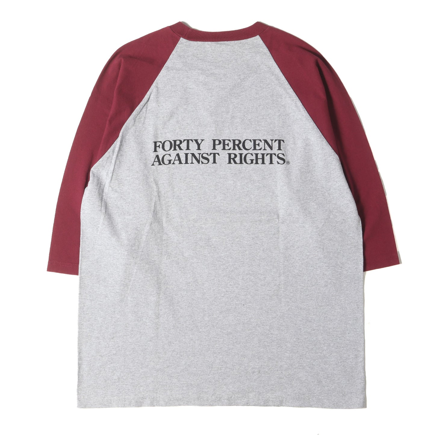 メッセージロゴ 7分袖 ラグラン Tシャツ