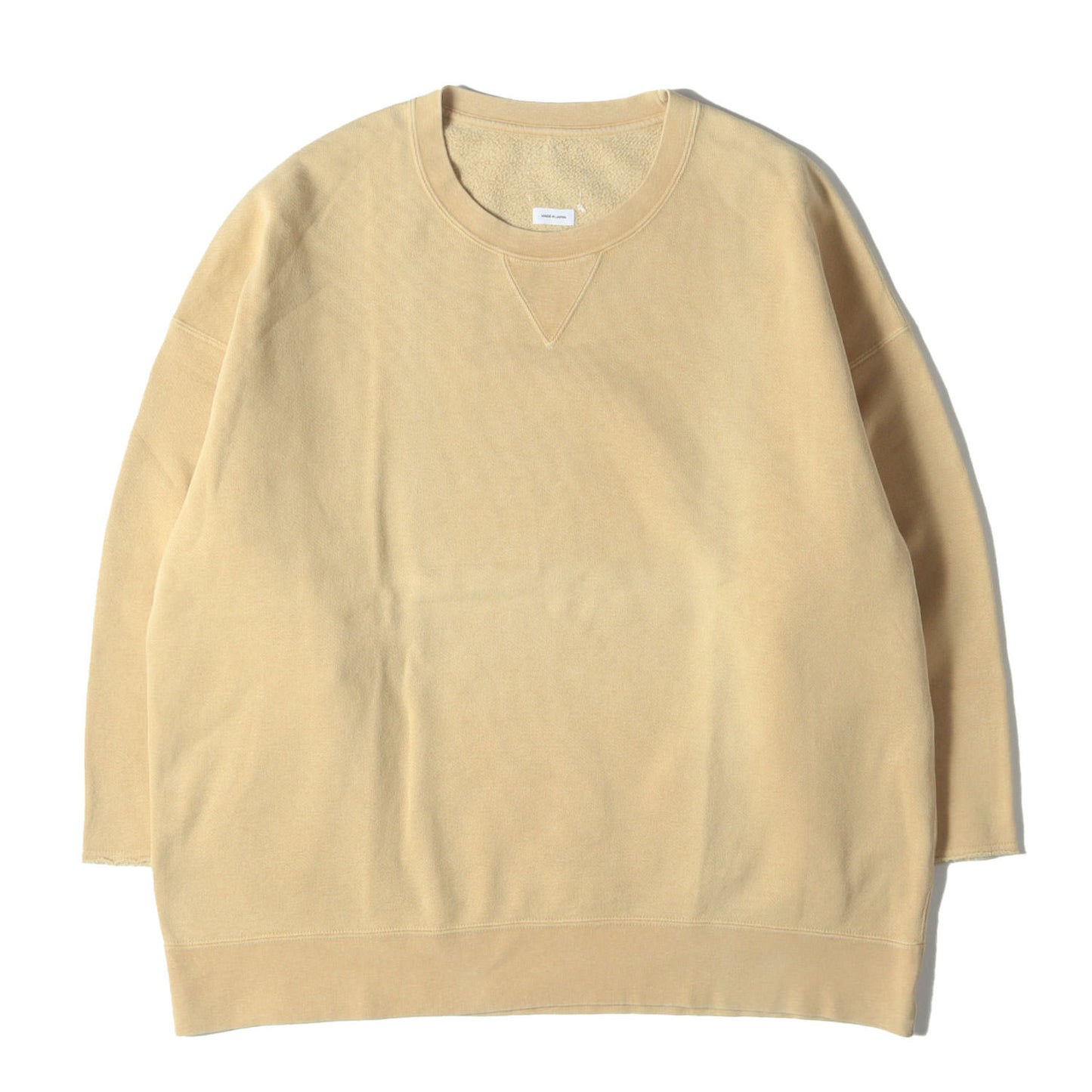 24AW ガーメントダイ加工 7分袖 スウェット(JUMBO SB SWEAT 3/4 DMGD U.D.)