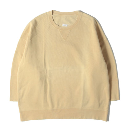 24AW ガーメントダイ加工 7分袖 スウェット(JUMBO SB SWEAT 3/4 DMGD U.D.)