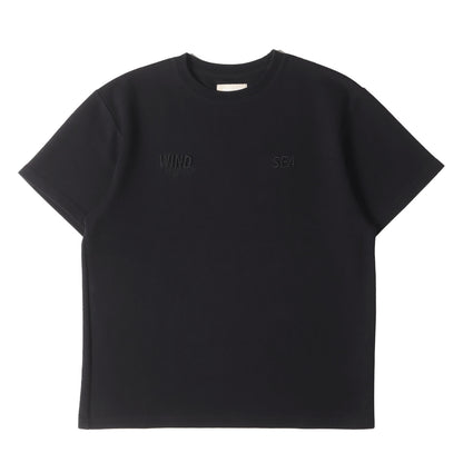 24SS ブランドロゴ刺繍 ポンチ Tシャツ