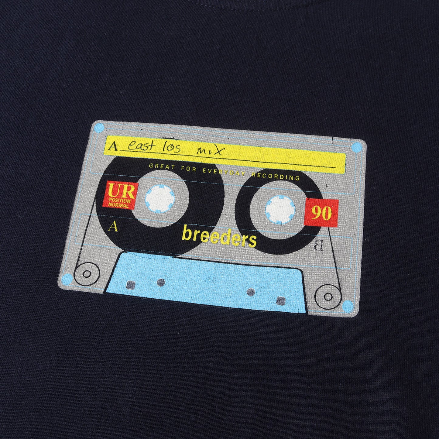 90～00s The Breeders East Los Mix Cassette Tour Tシャツ
