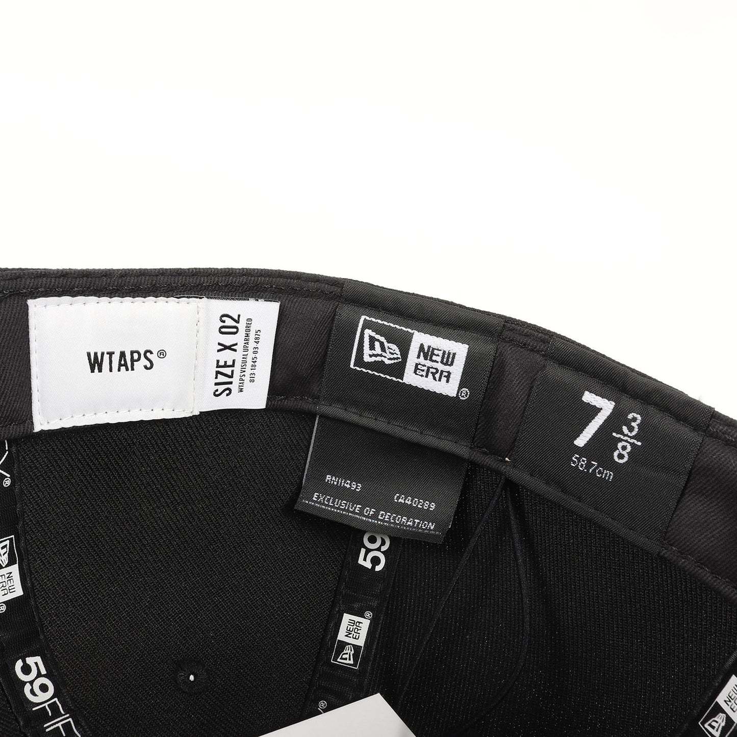 22SS ×NEW ERA WTロゴ刺繍 ベースボールキャップ(59FIFTY LOW PROFILE / CAP / POLY. TWILL)