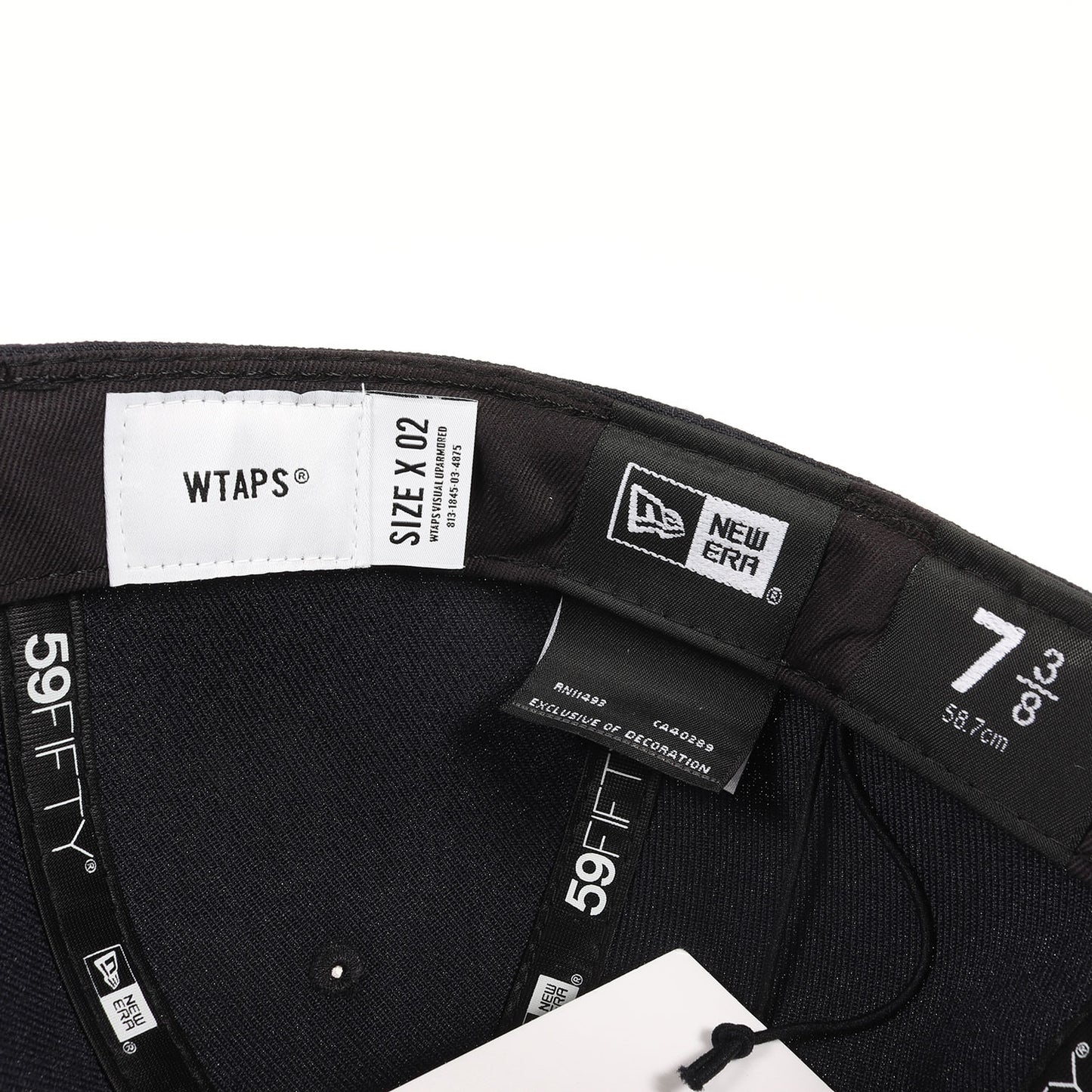 21AW ×NEW ERA WTロゴ刺繍 ベースボールキャップ(59FIFTY LOW PROFILE / CAP / POLY. TWILL)