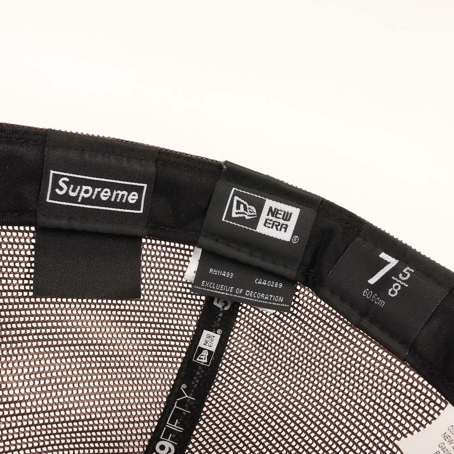 22SS ×NEW ERA BOXロゴ ベースボール メッシュキャップ(Box Logo Mesh Back New Era)