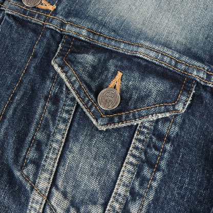 ヴィンテージ加工 3rdタイプ ストレッチ デニムジャケット