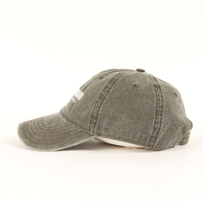 21SS ウォッシュ加工 コットンツイル 6パネルキャップ(CI / C-CAP)