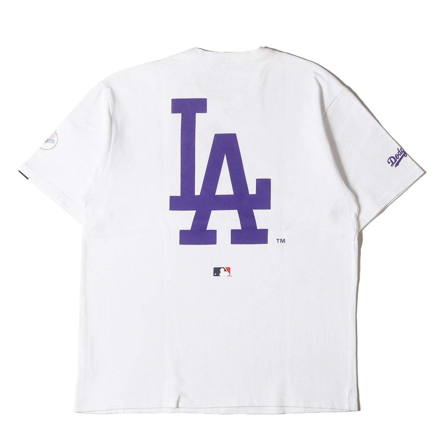 22SS ×mami ×Los Angeles Dodgers 少年イラスト ヘビー Tシャツ(LA Dodgers Boy Purple&Gold T-shirt)