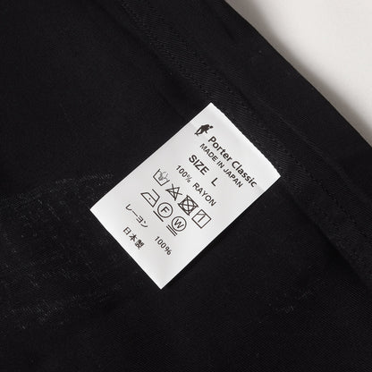 23AW スケッチ柄 オープンカラー レーヨンシャツ(BEAT SKULL IN THE RAIN)