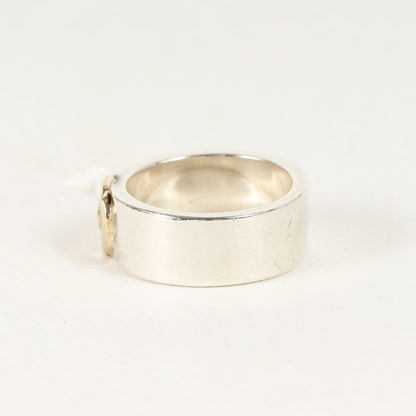 オールド 金メタル付き 平打ちリング