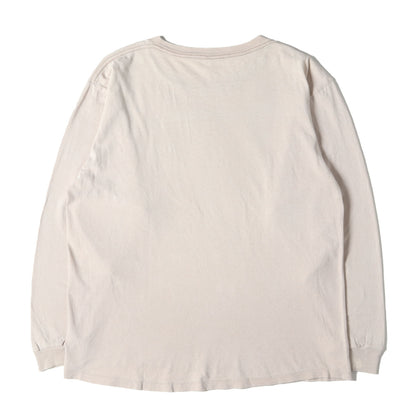 80s 地球プリント ロングスリーブ Tシャツ