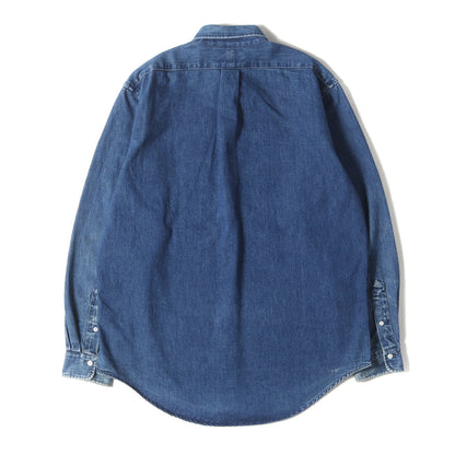 [USA製 雰囲気抜群] 80s POLO COUNTRY 赤ポニー ボタンダウン デニムシャツ