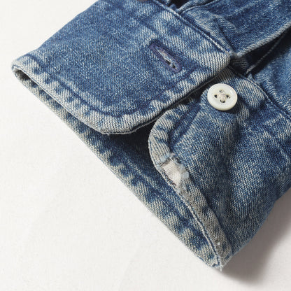 [USA製 雰囲気抜群] 80s POLO COUNTRY 赤ポニー ボタンダウン デニムシャツ