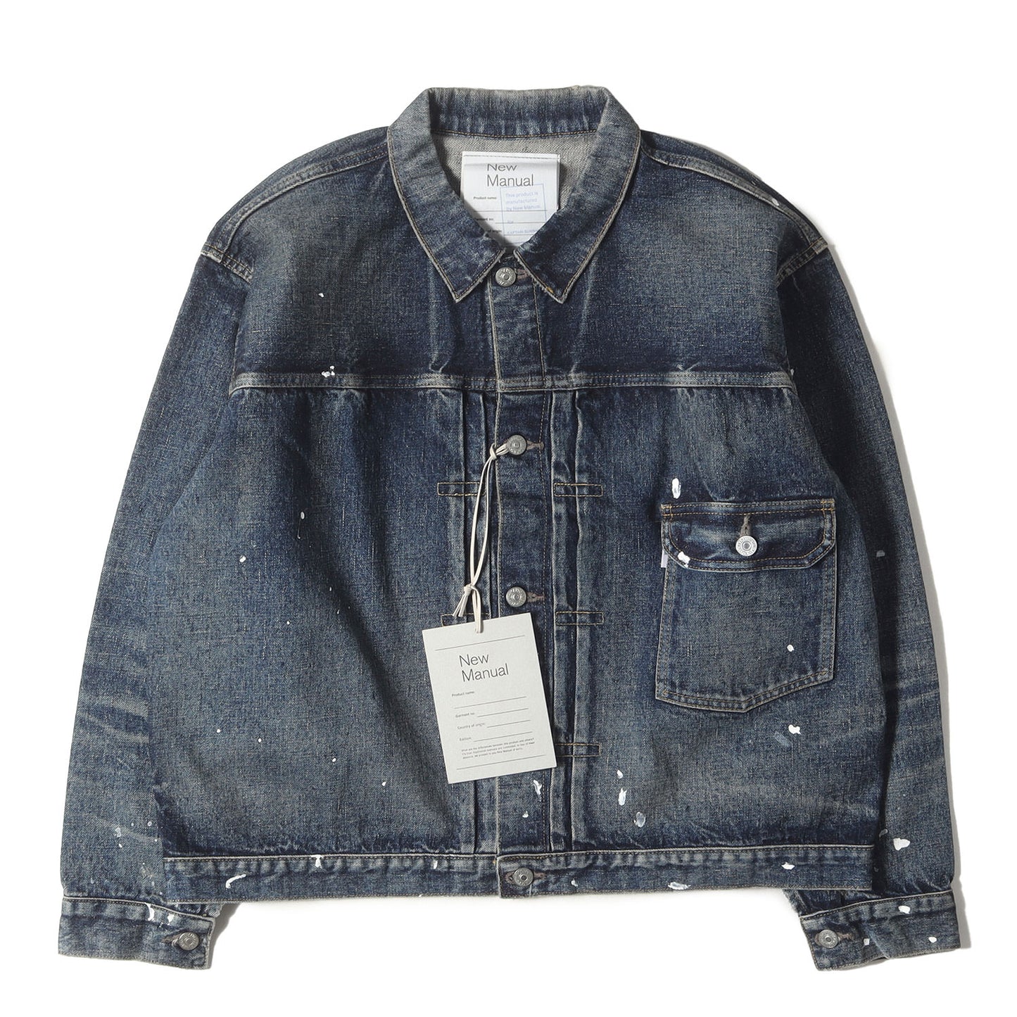 24AW ×KAPTAIN SUNSHINE ヴィンテージ加工 Tバック 1st デニムジャケット(Denim T-BACK Jacket)