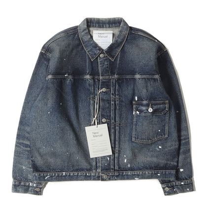 24AW ×KAPTAIN SUNSHINE ヴィンテージ加工 Tバック 1st デニムジャケット(Denim T-BACK Jacket)