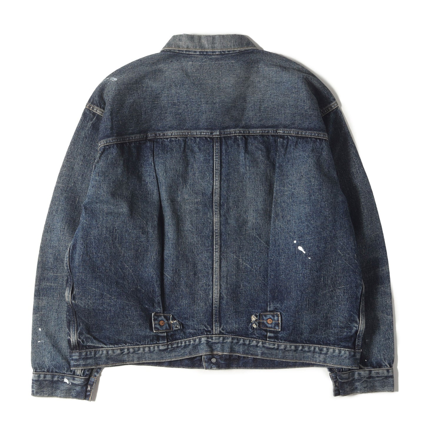 24AW ×KAPTAIN SUNSHINE ヴィンテージ加工 Tバック 1st デニムジャケット(Denim T-BACK Jacket)